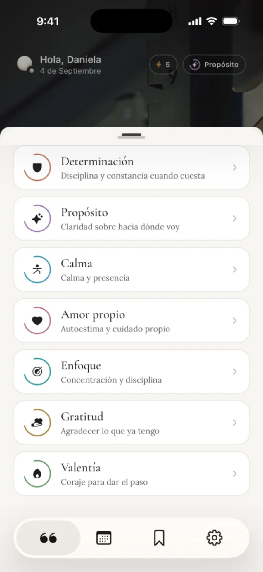 Tu perfil en Ajustes